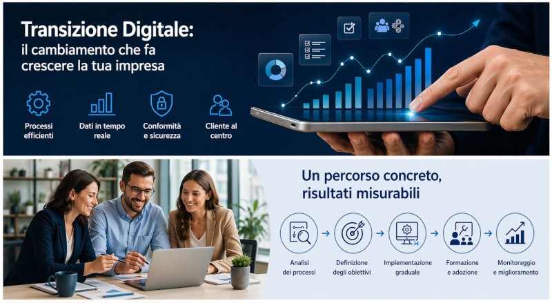 Infografica Transizione Digitale in sintesi