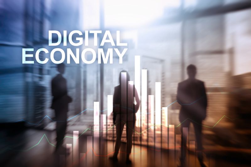 Economia digitale con analisi dati e crescita aziendale nel contesto della trasformazione digitale delle PMI